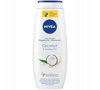 NIVEA Gel douche hydratant à l'huile de noix de coco et de jojoba pour un usage quotidien - 500 ml - Nettoyant hydratant pour le corps avec noix de coco et huiles de jojoba pour une peau douce, lisse