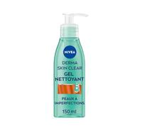 NIVEA - Gel Nettoyant Visage Derma Skin Clear - Nettoie En Profondeur - Réduit L'Excès De Sébum & Les Imperfections - Acide Salicylique, Sel Marin & Niacinamide - Peaux À Imperfections - 150 ml