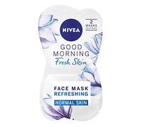NIVEA Good Morning Fresh Skin Lot de 24 masques hydratants à l'aloe vera et à la vitamine E