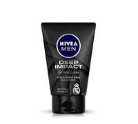 NIVEA Hommes deep impact visage intense propre et barbe wash - noir de carbone, 100 ml (3,3 oz)