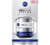 NIVEA Hyaluron Cellular Filler Anti-âge Jour & Nuit Set (2 x 50 ml) avec soin de jour et de nuit Soin du visage avec hyaluron, booster de collagène et extrait de magnolia