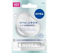 NIVEA Hyaluron Moisture Plus Baume à lèvres (5,2 g), baume à lèvres ultra léger avec acide hyaluronique, fournit une hydratation 24 h et des lèvres visiblement plus lisses