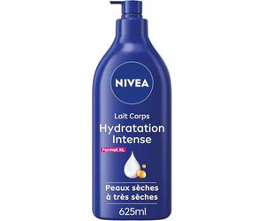 NIVEA Intense Hydration Body Lotion for Dry to Very Dry Skin, 620ml | Lait corps hydratant enrichi en acide hyaluronique pur et huile d’amande douce, hydratation 72 h