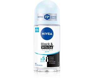 NIVEA Invisible Black & White Pure anti-transpirant roll-on 48h 50 ml