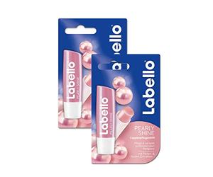 NIVEA Labello Cherry Shine (2 x 5,5 ml), Baume à lèvres enrichi en huiles naturelles et pigments brillants , Soin des lèvres Hydratation longue durée pendant 24H