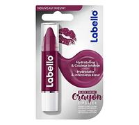 NIVEA Labello Crayon Blackcherry (1 x 3g), Soin des lèvres hydratant et coloré, Stick à lèvres facile à appliquer aux huiles naturelles, violet foncé