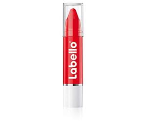 NIVEA Labello Lips2kiss Baume à lèvres Poppy Red 3g Hydratant, Protège les lèvres, Sèche, Sans huile minérale, Miroir, 1 unité