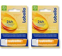 NIVEA - Labello Mango Shine - Soin Des LèvresParfumé & Teinté - 24H D'Hydratation - Enrichi En Beurre De Karité - 98% D'Ingrédients D'Origine Naturelle - Vegan (Lot de 2)