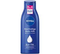 NIVEA Lait corporel riche (400 ml), crème pour le corps intense à l'huile d'amande d'origine naturelle, lotion avec sérum de soin en profondeur et vitamine E