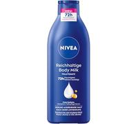 NIVEA Lait corporel riche, crème pour le corps intensément nourrissante à base d'acide hyaluronique pur, huile d'amande et sérum, lotion pour peaux sèches (400 ml)