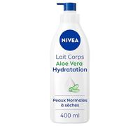 NIVEA Lait corps à l'Aloe Vera Hydratation 72h (1 x 400 ml) - Lait hydratant à l'Acide Hyaluronique pur - Crème hydratante corps rafraîchissante pour peaux normales à sèches