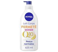 NIVEA Lait Corps Fermeté Q10 48H (1x 625ml) - Lait hydratant enrichi en Co-Enzyme Q10 & Vitamine C - Crème Hydratante raffermissante pour le corps pour peaux normales