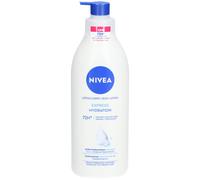 NIVEA Lait corps Hydratation Express 72h (1 x 400 ml) - Lait hydratant à l'Acide Hyaluronique pur - Soin pour le corps hydratant rapide - Sérum nourrissant peaux normales