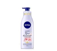 NIVEA Lait-Huile Fleur de Cerisier & Huile de Jojoba (1 x 200 ml), Soin plaisir pour peaux normales à sèches, Lait corporel hydratation intense 24H
