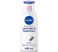 NIVEA Lavender Essentials Lotion pour le corps (400 ml), apaisante 72H Hydration NIVEA hydratante pour peaux sèches fabriquée avec des huiles d'origine naturelle et un parfum de lavande