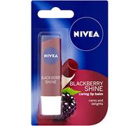 Nivea Lip Care Fruity Shine, Blackberry, 4,8 g, lot de 12