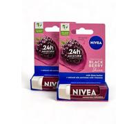 Nivea LipBalm Blackberry Shine Lip Care Lot de 2 baumes à lèvres 4,8 g