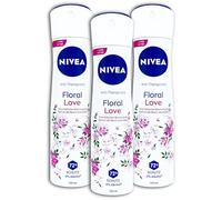NIVEA Lot de 3 déodorants anti-transpirants en spray Motif floral 3 x 150 ml