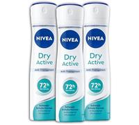 NIVEA Lot de 3 déodorants en spray Dry Active anti-transpirants 3 x 150 ml