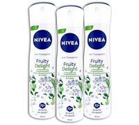 Nivea Lot de 3 déodorants en spray Fruity Delight 3 x 150 ml