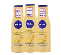 NIVEA Lot de 3 lotions raffermissantes et bronzantes pour le corps Q10 200 ml chacune