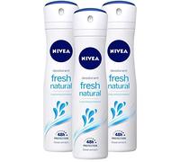 NIVEA Lot de 3 sprays corporels frais longue durée 48 heures - Fraîcheur naturelle - Lot de 3 x 150 ml