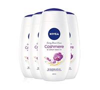 NIVEA Lot de 4 crèmes douche hydratantes au cachemire (4 x 250 ml), crème corporelle luxueuse + extrait de cachemire, lotion hydratante pour le corps, hydratant pour la peau