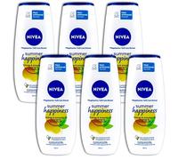 NIVEA Lot de 6 gels douche de soin Summer Happy Orange & huile d'avocat 6 x 250 ml