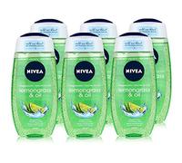 NIVEA Lot de 6 gels douche pour femme Citronnelle et huile 250 ml