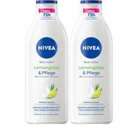NIVEA Lotion pour le corps à la citronnelle et soin - Crème pour le corps avec sérum de soin en profondeur pour 72 h d'hydratation - Lotion pour le corps à l'huile de sésame et parfum rafraîchissant
