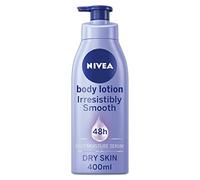 Nivea Lotion pour le corps NIVEA Irrésistiblement lisse (400 ml), Crème hydratante NIVEA pour peau sèche à base de sérum hydratant en profondeur et de beurre de karité, Lotion pour le corps NIVEA Smoo