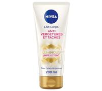 NIVEA Luminous630® Lait Corps Anti Vergetures et Taches (1 x 200 ml), soin corps anti tache hydratant 48h réducteur de vergetures, soin femme pour tous types de peaux