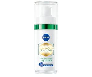 NIVEA Luminous630 Sérum anti-taches post-acné 30 ml ? Correcteur avancé de taches sombres pour les taches post-lémish, traitement du visage avec acide salicylique et acide hyaluronique pour clarté