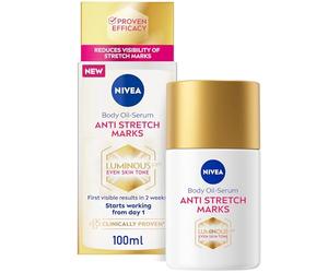 NIVEA LUMINOUS630® Sérum pour le corps à l'huile Even Skin Tone Anti Stretch Marks, 100 ml