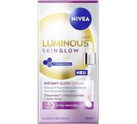 NIVEA LUMINOUS630 Skin Glow Instant Glow Sérum léger et très efficace pour le visage pour une peau rayonnante et uniforme, soin du visage avec thiamidol, niacinamide et aloe vera (15 ml)