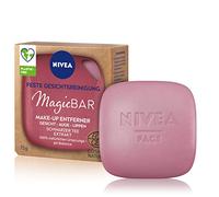 NIVEA MagicBAR Nettoyant visage, résistant, 75 g, pour le visage, les yeux et les lèvres, cosmétique naturel, certifié avec extrait de thé noir.