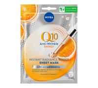 NIVEA Masque visage anti-rides Q10 + vitamine C – feuille d'énergie – 1 pièce