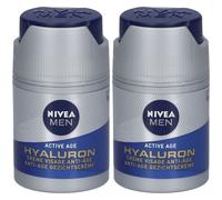 NIVEA Men Active Age Crème Visage Anti-âge SPF15 2x50 ml