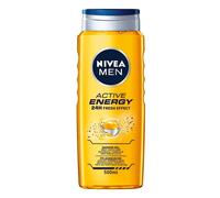 Nivea Men Active Energy Gel douche 500ml 3in1 corps visage cheveux caféine