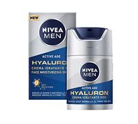 Nivea Men Anti-Age Hyaluron Feuchtigkeitscreme (50 ml), Gesichtscreme mit LSF 15 mildert selbst tiefe Falten, schnell einziehende Gesichtspflege mit Hyaluron