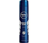 NIVEA MEN Protect & Care Déodorant Anti-Transpirant Homme 72H - Spray 200 ml - 0% Alcool, Anti-Irritations, Protection Longue Durée - Peaux Sensibles