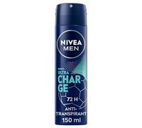 NIVEA MEN Anti-Transpirant Spray Ultra Charge 72 h (1 x 150 ml), déodorant homme édition spéciale football, déodorant spray pour homme au parfum marin vivifiant, 0% alcool