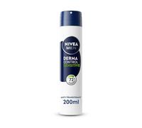 NIVEA MEN - Atomiseur Masculin Derma Control Sensitive - Déodorant Homme 72H Anti-Transpirant Aisselles - Acide Hyaluronique & Vitamine E - Anti-Irritation - 0% Alcool - Peaux Sensibles - 200 ml