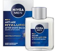 NIVEA MEN Baume après-rasage anti-âge à l'acide hyaluronique rafraîchissant avec de l'acide hyaluronique pour une hydratation 24 heures, soin apaisant du visage après le rasage (100 ml)