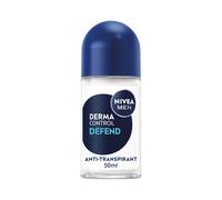 NIVEA MEN - Bille Masculin Derma Control Defend - Déodorant Homme 72H Anti-Transpirant Aisselles - Acide Hyaluronique & Provitamine B5 - Anti-Démangeaisons - 0% Alcool - Tous Types de Peaux - 50 ml