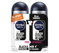NIVEA MEN Black & White Invisible Original anti-transpirant roll, 2 x 50 ml