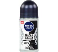 Nivea Men Black & White Invisible Roll-on Antiperspirant pour Hommes 50 Ml
