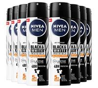 Nivea Men Black & White Invisible Ultimate Impact Déodorant Homme Anti-Transpirant 48h SkinActive Protection contre les mauvaises odeurs, les taches de sueur, les résidus, les irritations - 8