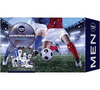 NIVEA MEN Calendrier de l'Avent 2025-24 petites portes avec surprises, calendrier de Noël avec produits d'entretien pour la période de l'Avent, produits Nivea MEN, NIVEA et Labello