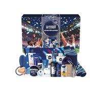 NIVEA MEN Calendrier de l'Avent Homme 2026-24 Surprises | 15 Produits de Soin & 9 Accessoires, Soins Visage, Rasage, Déodorants et Hydratation, Idée Cadeau Noël Homme